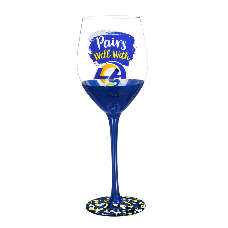 Los Angeles Rams, 17oz Boxed Stemware,3cwg3828