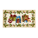 42''x24'' Indoor/Outdoor Hook Rug, Presents,3dm025