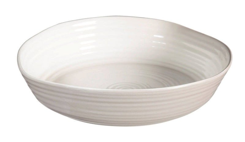 Cypress Ceramic Embossed Serving Bowl, 37 OZ, Shiloh Collection, 9.8'' x 9.8'' x 2.2'' inches