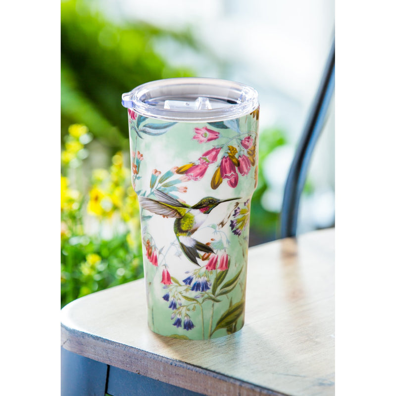 Paradise Pond Double Wall Ceramic Cup - 5 x 7 x 4 Inches