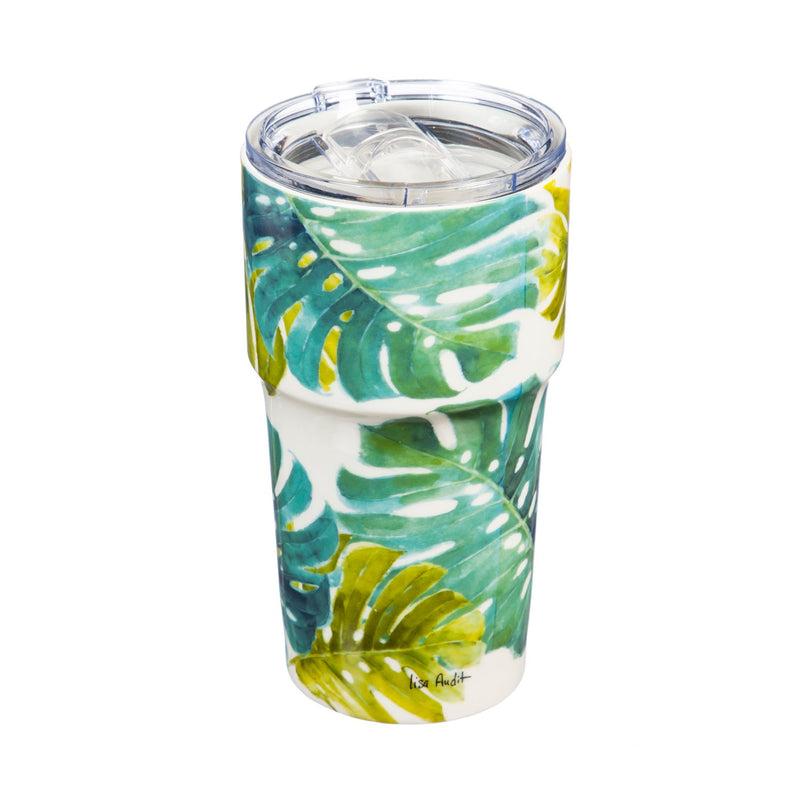 Wild Jungle Double Wall Ceramic Cup - 5 x 7 x 4 Inches