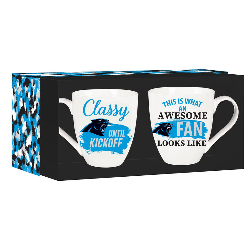 Carolina Panthers, Ceramic Cup O'Java 17oz Gift Set, 3.74"x3.74"x4.33"inches