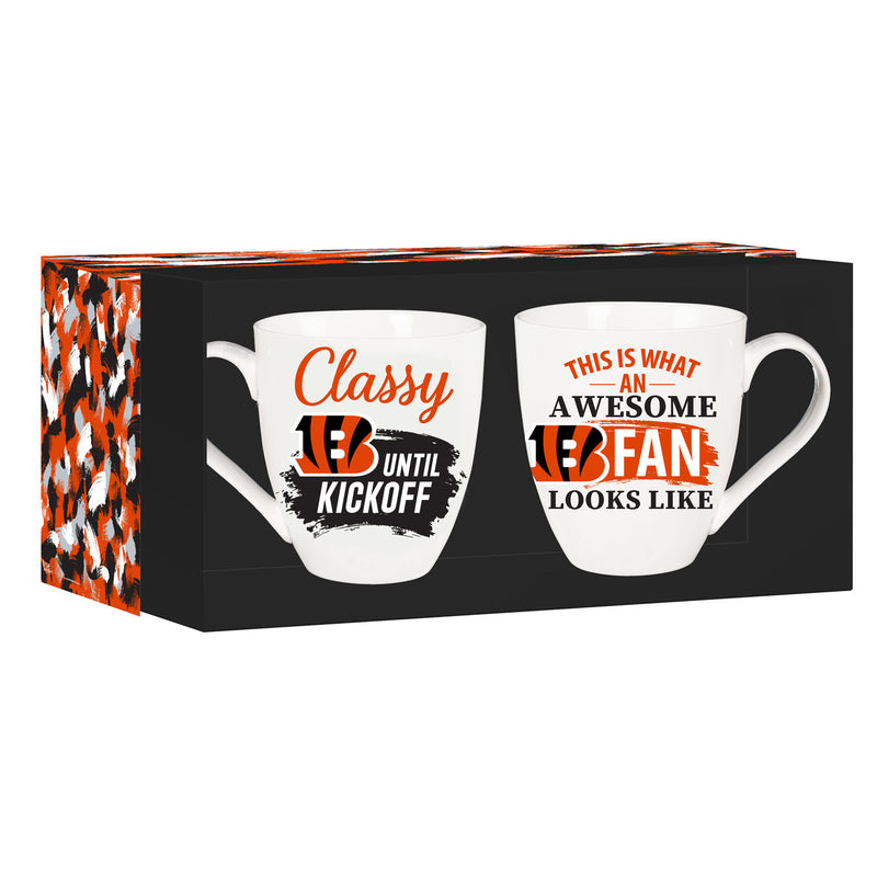 Cincinnati Bengals, Ceramic Cup O'Java 17oz Gift Set, 3.74"x3.74"x4.33"inches