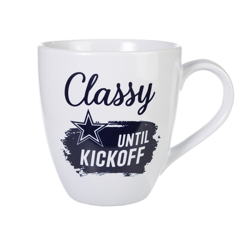 Dallas Cowboys, Ceramic Cup O'Java 17oz Gift Set, 3.74"x3.74"x4.33"inches