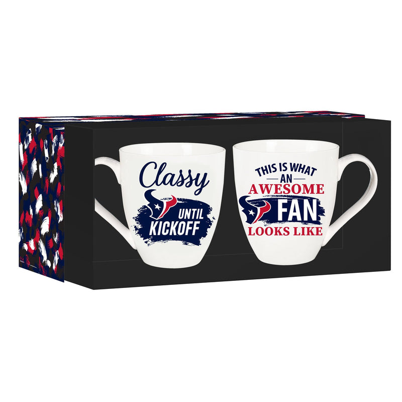 Houston Texans, Ceramic Cup O'Java 17oz Gift Set, 3.74"x3.74"x4.33"inches