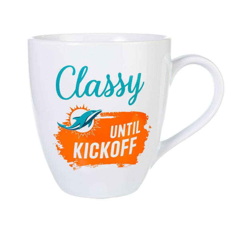 Miami Dolphins, Ceramic Cup O'Java 17oz Gift Set, 3.74"x3.74"x4.33"inches