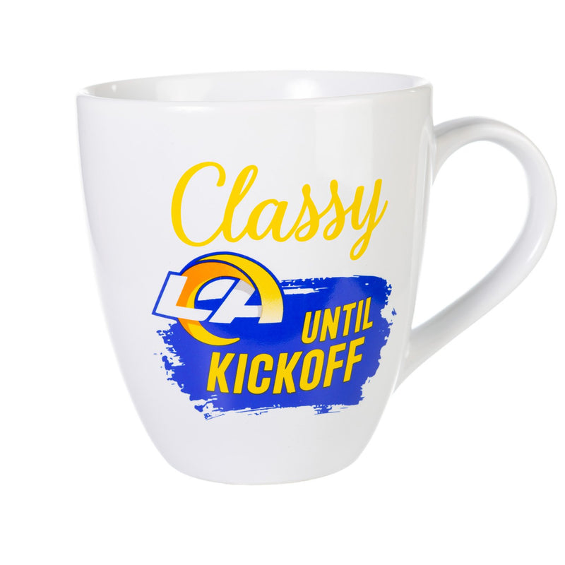 Los Angeles Rams, Ceramic Cup O'Java 17oz Gift Set, 3.74"x3.74"x4.33"inches