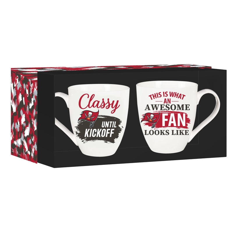 Tampa Bay Buccaneers, Ceramic Cup O'Java 17oz Gift Set, 3.74"x3.74"x4.33"inches