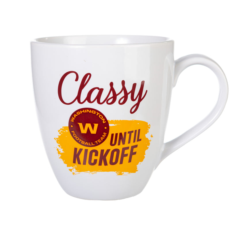 Washington Football Team, Ceramic Cup O'Java 17oz Gift Set, 3.74"x3.74"x4.33"inches