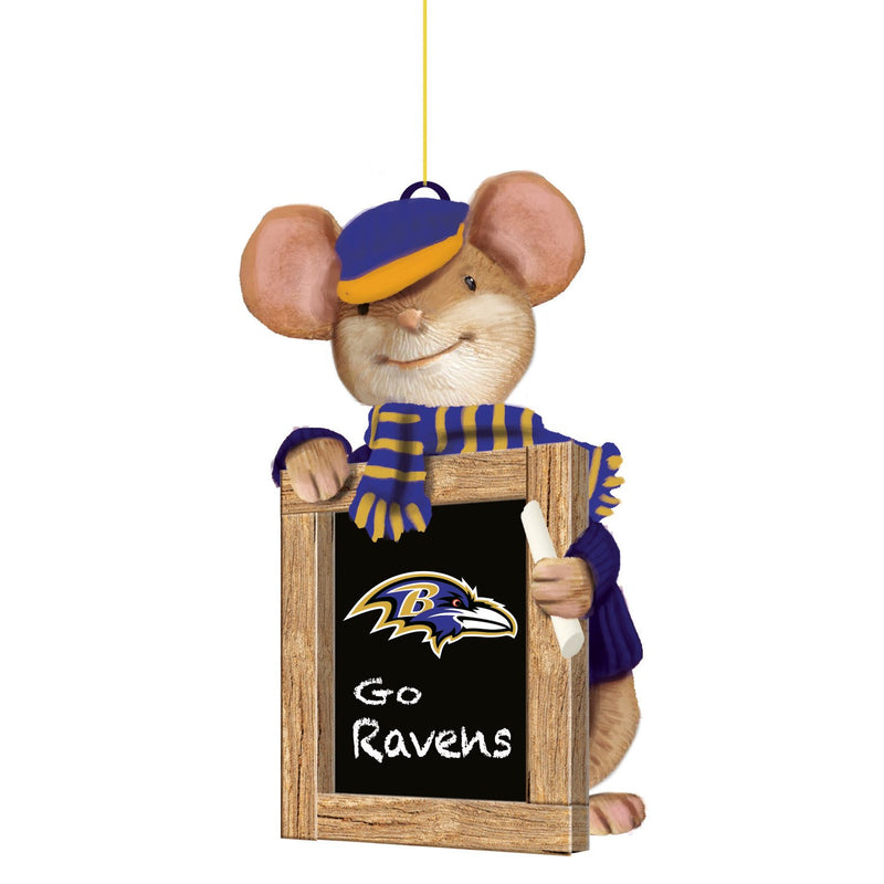 Baltimore Ravens, Holiday Mouse Ornament Officially Licensed Decorative Ornament for Sports Fans Ornament