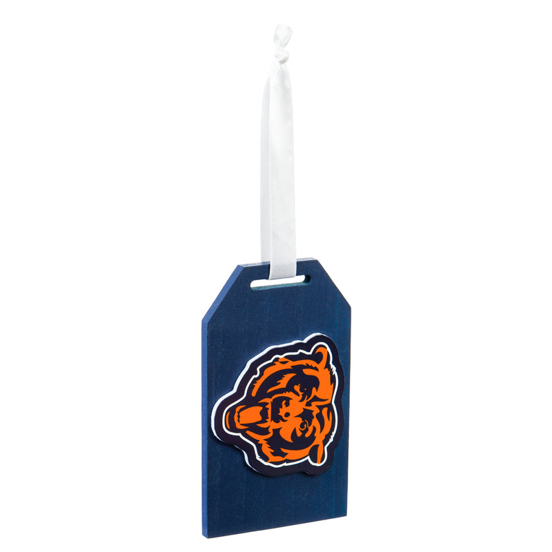 Evergreen Chicago Bears,Gift Tag Ornament, 3'' x 0.9 '' x 5'' inches