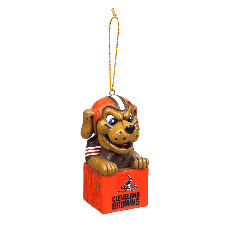Evergreen Enterprises Mascot Ornament,  Cleveland Browns, 1.5'' x 3.5 '' x 1.6'' inches