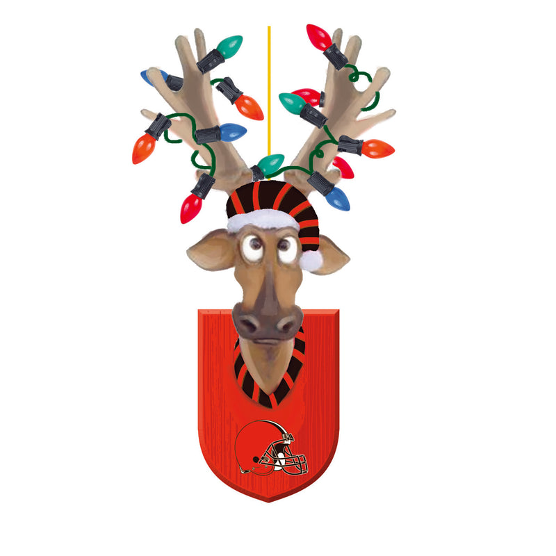 Cleveland Browns, Resin Reindeer Ornament Officially Licensed Decorative Ornament for Sports Fans
