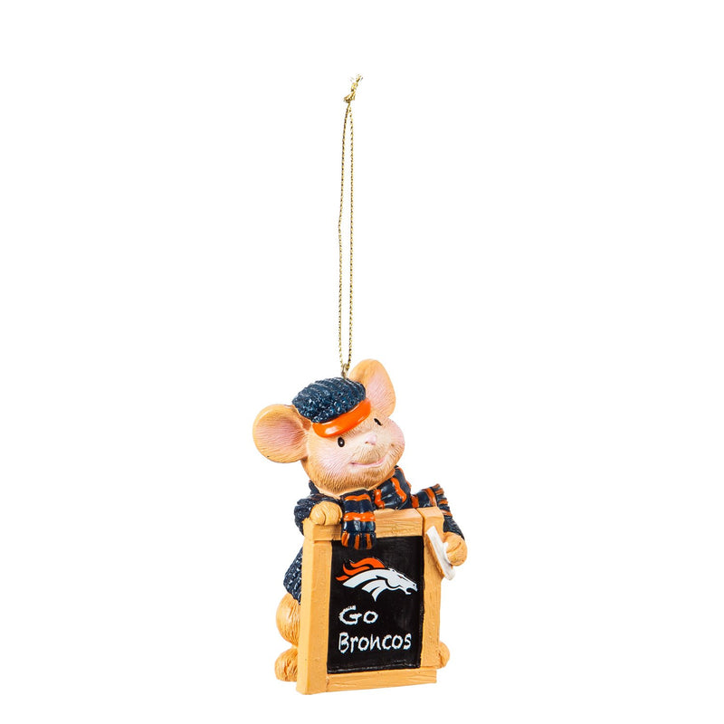 Denver Broncos, Holiday Mouse Ornament Officially Licensed Decorative Ornament for Sports Fans Ornament