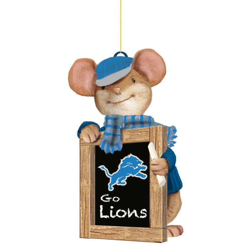 Detroit Lions, Holiday Mouse Ornament Officially Licensed Decorative Ornament for Sports Fans Ornament