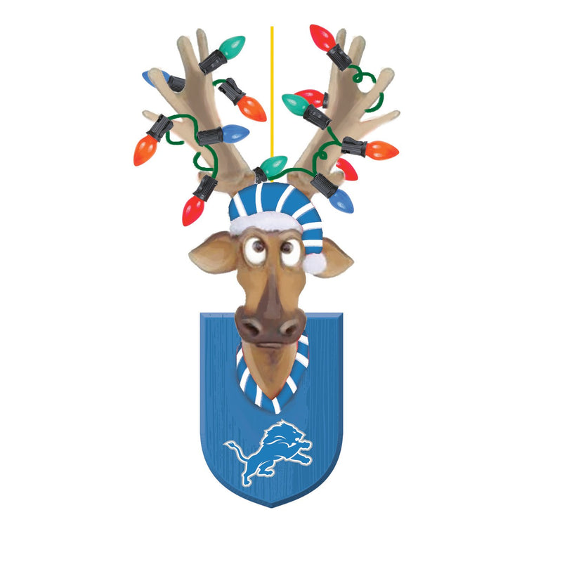 Detroit Lions, Resin Reindeer Orn,3ot3810rro