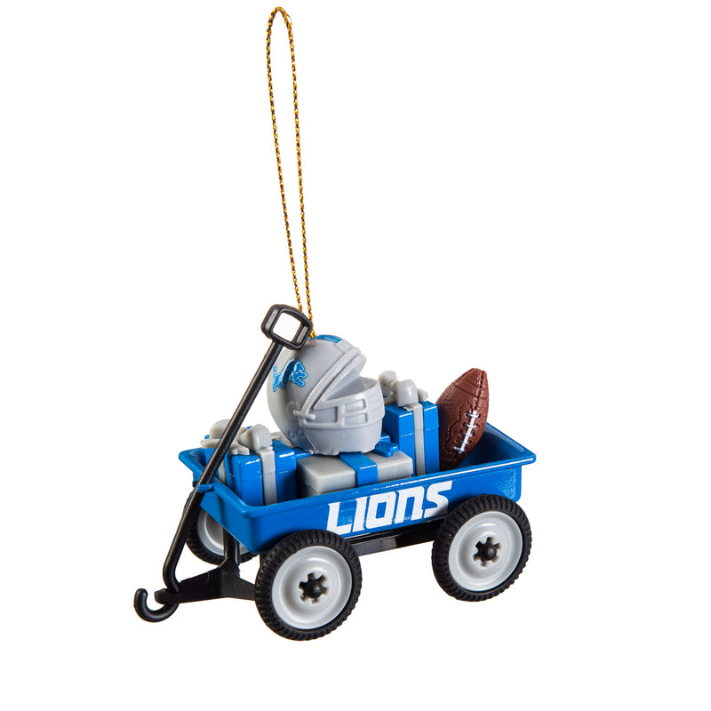 Evergreen Enterprises Team Wagon Ornament, Detroit Lions, 3.13'' x 1.75 '' x 2.5'' inches