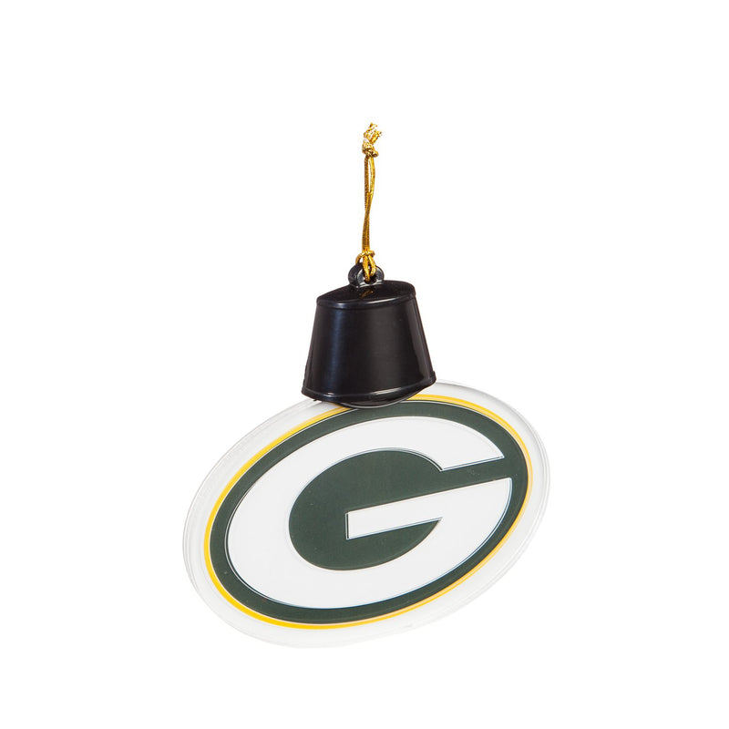 Team Sports America Green Bay Packers Radiant Lit Acrylic Team Icon Ornament