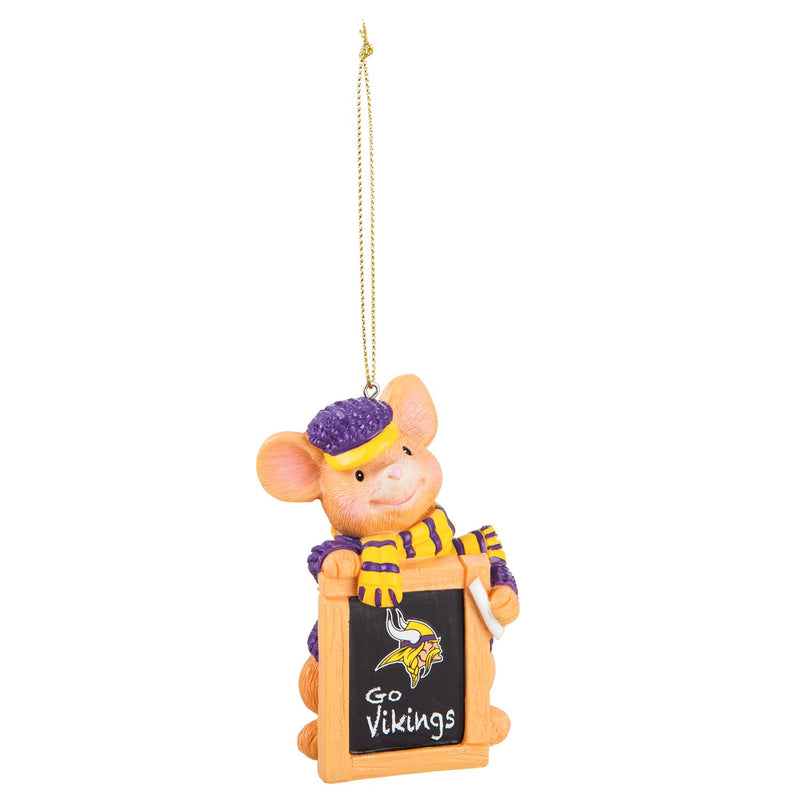 Minnesota Vikings, Holiday Mouse Ornament Officially Licensed Decorative Ornament for Sports Fans Ornament