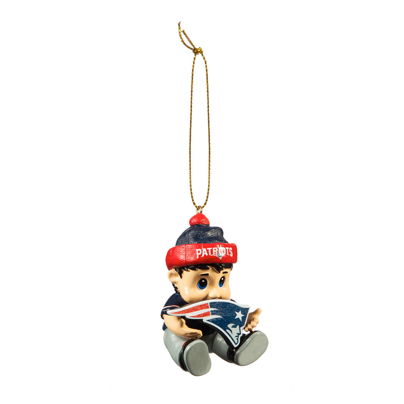 Evergreen Enterprises New England Patriots, New Lil Fan, 1.75'' x 2 '' x 3'' inches