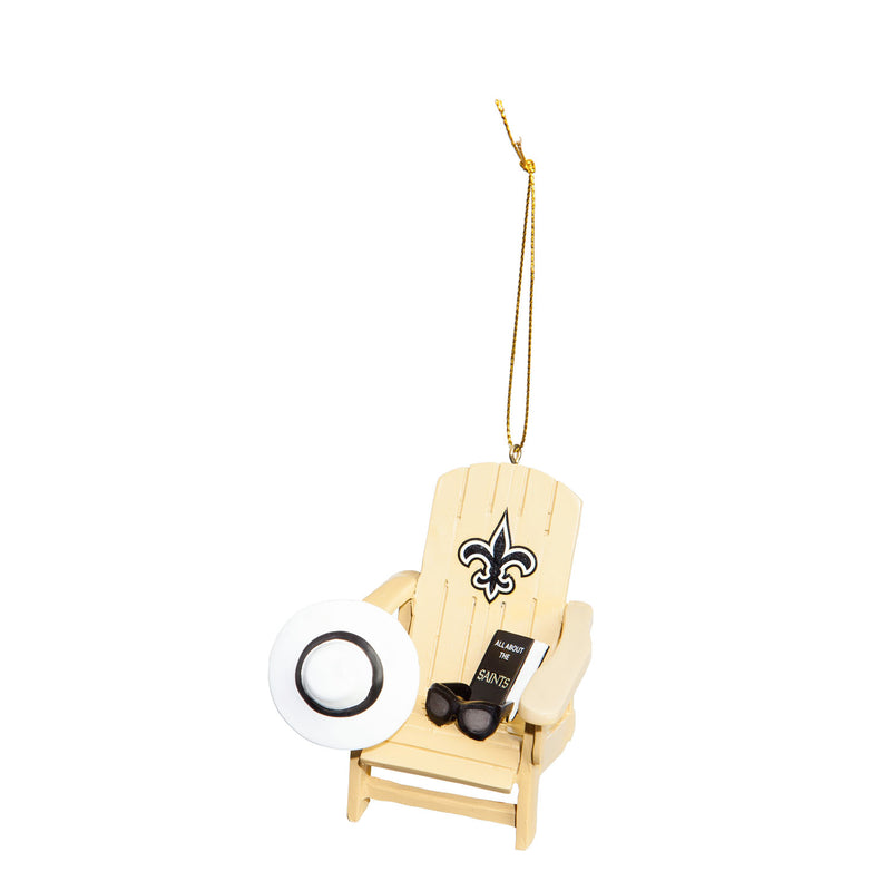 Evergreen Enterprises New Orleans Saints, Adirondack Ornament, 2.91'' x 3.35 '' x 2.87'' inches