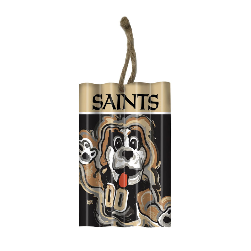 New Orleans Saints, Corrugate Orn Justin Patten,3ot3819jpa