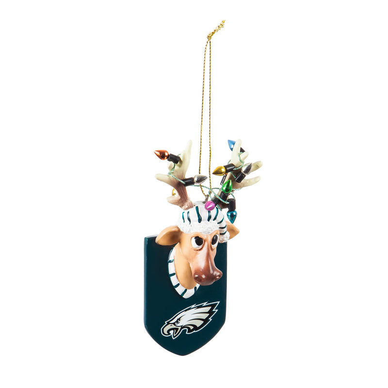 Philadelphia Eagles, Resin Reindeer Ornament Officially Licensed Decorative Ornament for Sports Fans