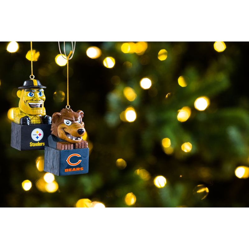 Team Sports America 3OT3824MAS Pittsburgh Steelers Mascot Ornament