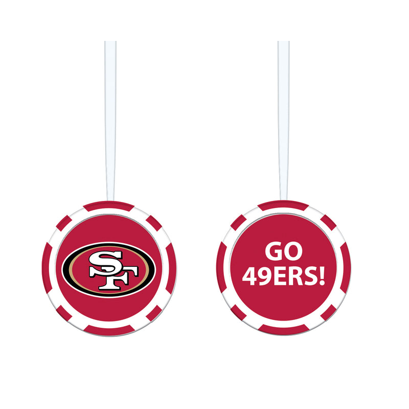 Game Chip Ornament, San Francisco 49ers,3ot3826pc