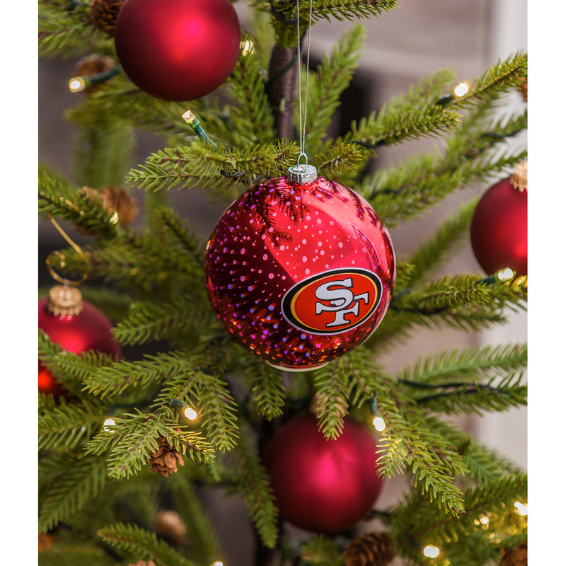 Team Sports America San Francisco 49ers Stargazing Team Logo Matching Ornaments 2-Piece Set