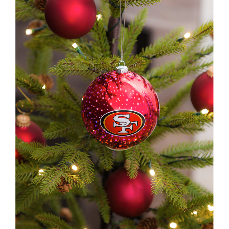 Team Sports America San Francisco 49ers Stargazing Team Logo Matching Ornaments 2-Piece Set