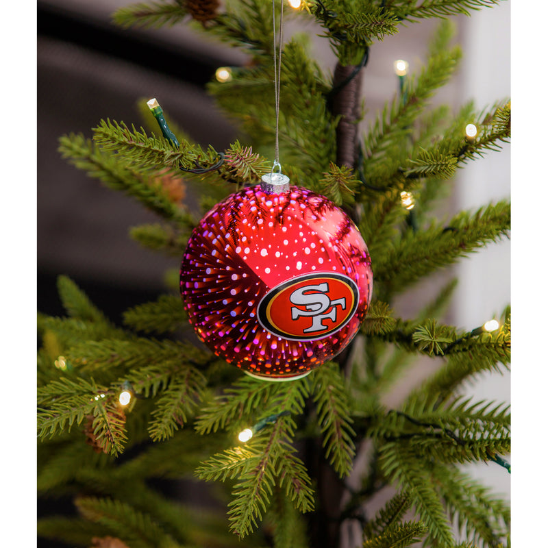 Team Sports America San Francisco 49ers Stargazing Team Logo Matching Ornaments 2-Piece Set