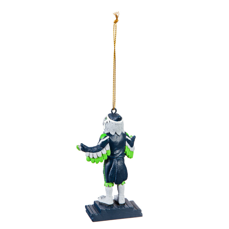 Seattle Seahawks, Mascot Statue Ornament Officially Licensed Decorative Ornament for Sports Fans