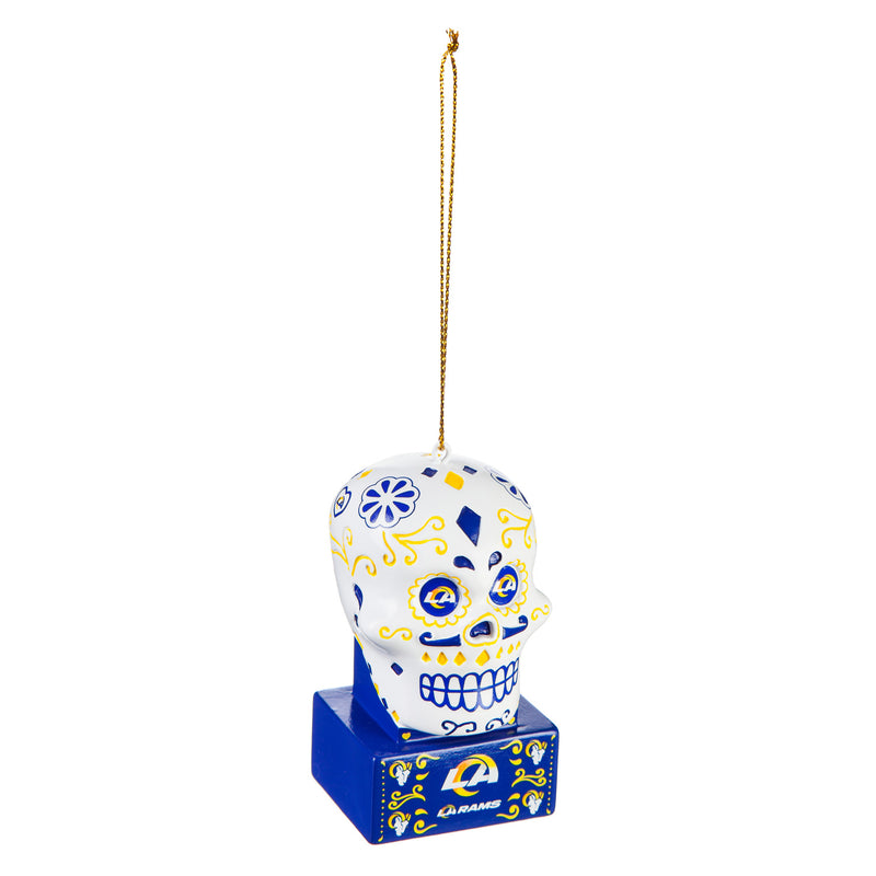 Los Angeles Rams, Sugar Skull Orn,3ot3828sk