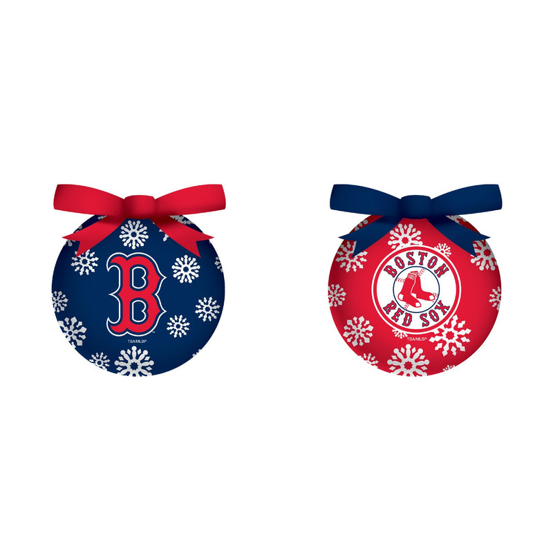 LED Boxed Ornament Set of 6, Boston Red Sox,3ot4203