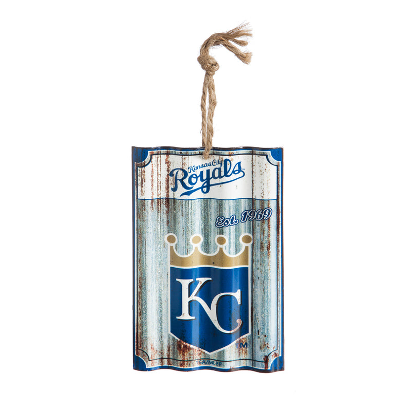 Kansas City Royals, Metal Corrugate Ornament,3ot4211mc