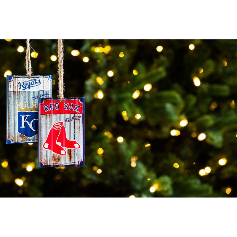 Kansas City Royals, Metal Corrugate Ornament,3ot4211mc