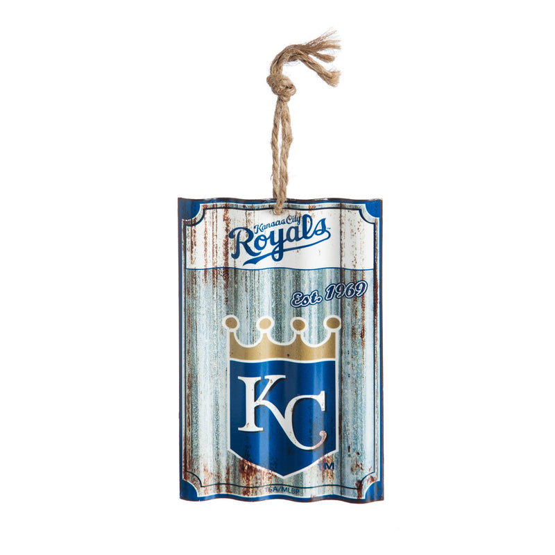 Kansas City Royals, Metal Corrugate Ornament,3ot4211mc