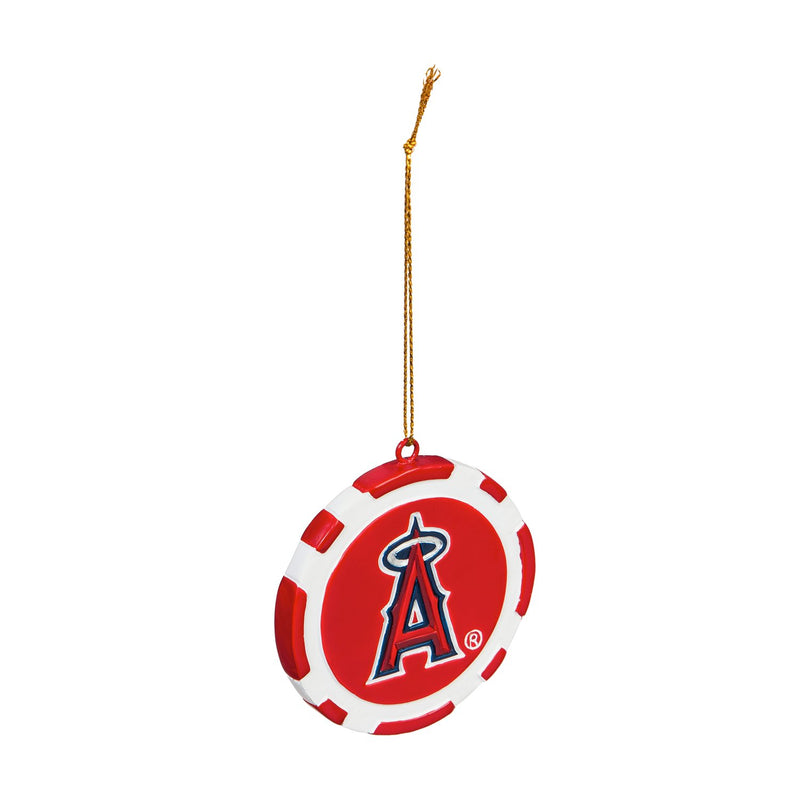 MLB Los Angeles Angels Game Chip DesignOrnament, Team Colors, One Size