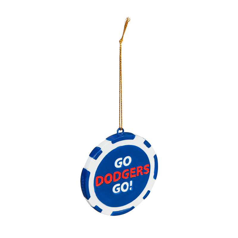 Los Angeles Dodgers, Game Chip Ornament,3ot4213pc