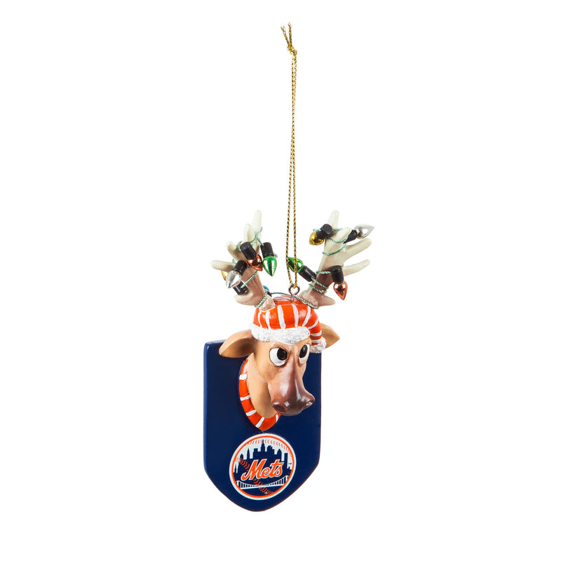 Evergreen New York Mets, Resin Reindeer Orn, 1.57'' x 2.36 '' x 4.02'' inches