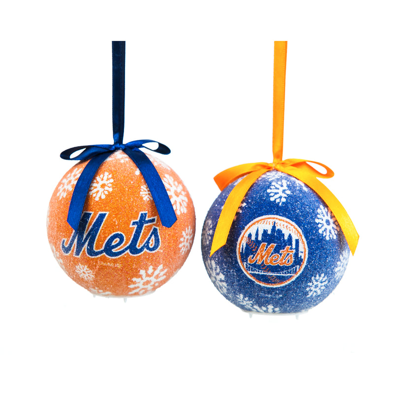 Evergreen Enterprises LED Boxed Ornament Set of 6, New York Mets, 3.15'' x 6.3 '' x 3.15'' inches