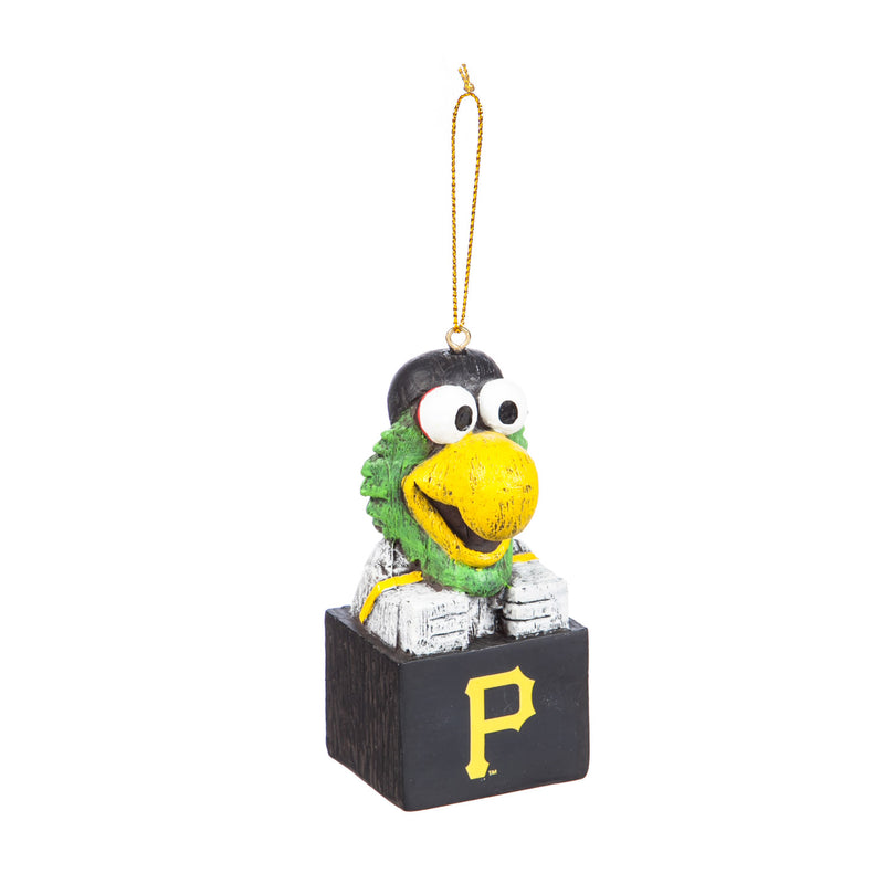 Evergreen Mascot Ornament, Pittsburgh Pirates, 1.5'' x 1.6 '' x 3.5'' inches