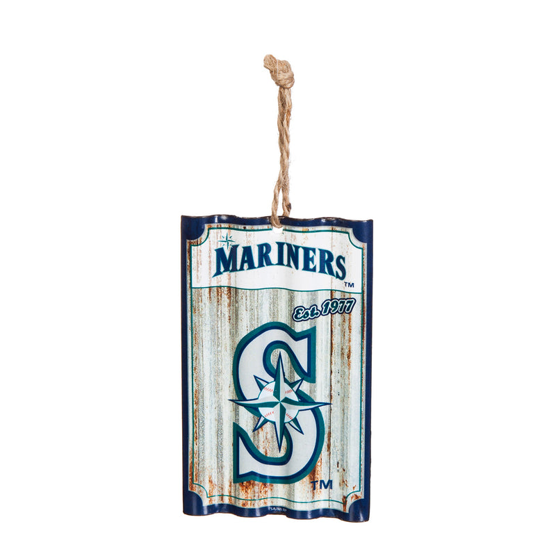 Team Sports America Seattle Mariners, Metal Corrugate Ornament