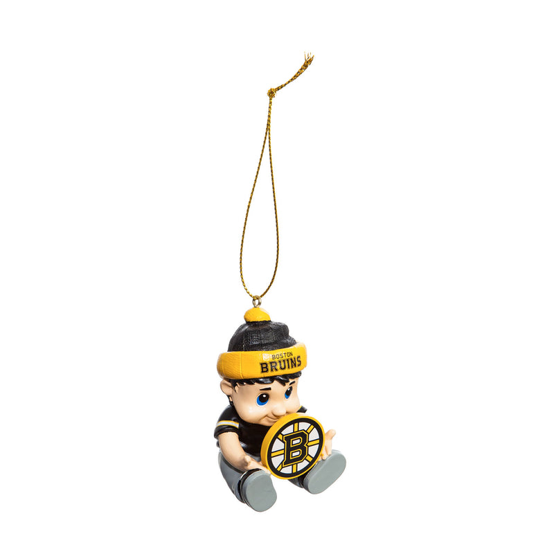 Team Sports America NHL Boston Bruins Remarkable Adorable Lil Fan Christmas Ornament - 2" Long x 2" Wide x 3" High