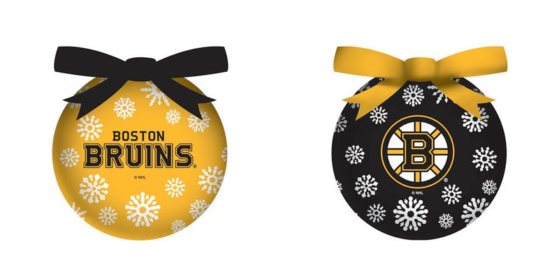 Team Sports America LED Boxed Ornament Set of 6, Boston Bruins Christmas and Decor for NHL Sports Fans