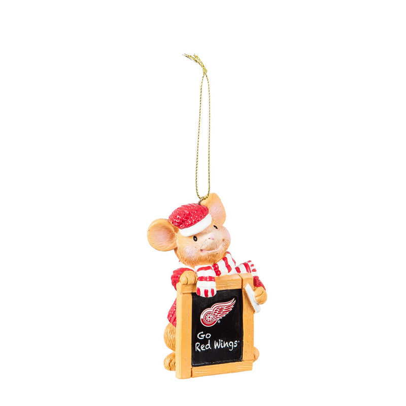 Detroit Red Wings, Holiday Mouse Ornament Officially Licensed Decorative Ornament for Sports Fans Ornament