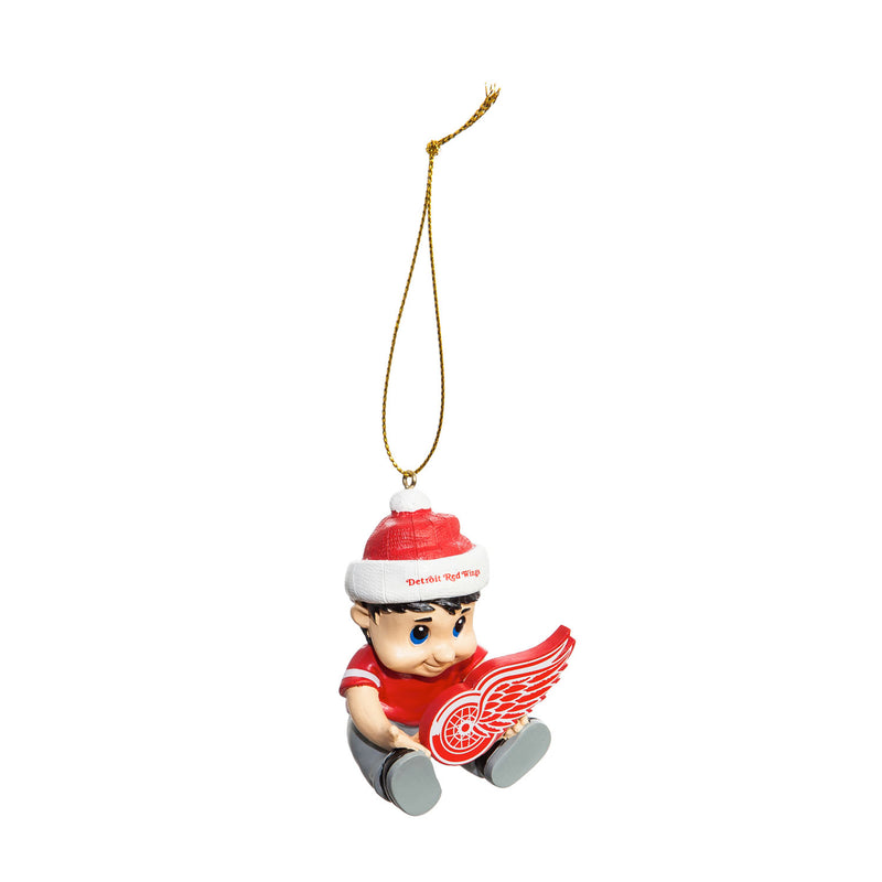 Team Sports America NHL Detroit Red Wings Remarkable Adorable Lil Fan Christmas Ornament - 2" Long x 2" Wide x 3" High