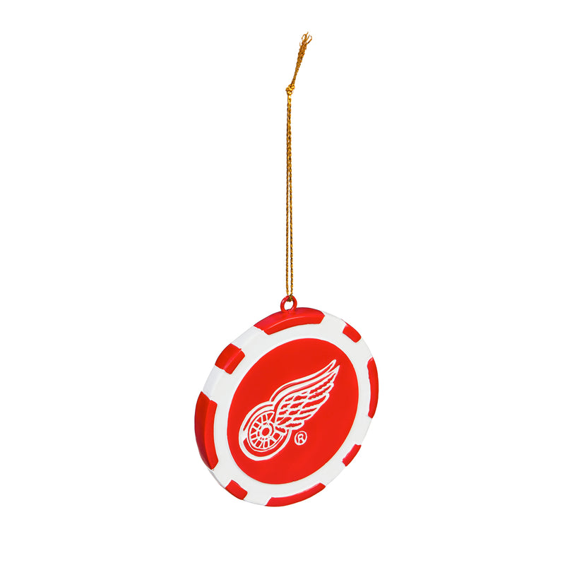 Evergreen Enterprises NHL Detroit Red Wings Game Chip DesignOrnament, Team Colors, One Size