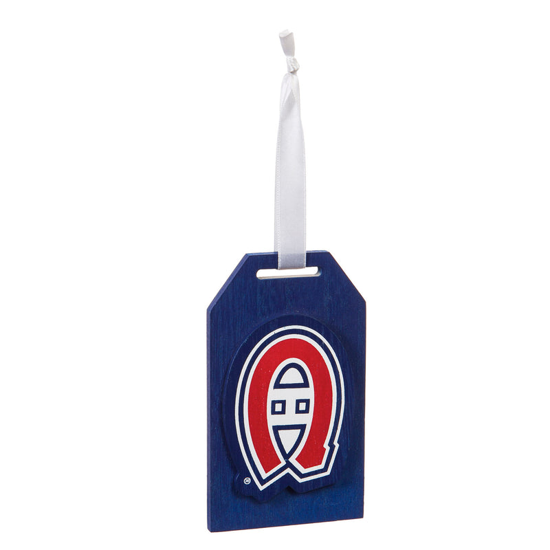Evergreen Montreal Canadiens,Gift Tag Ornament, 3'' x 0.9 '' x 5'' inches